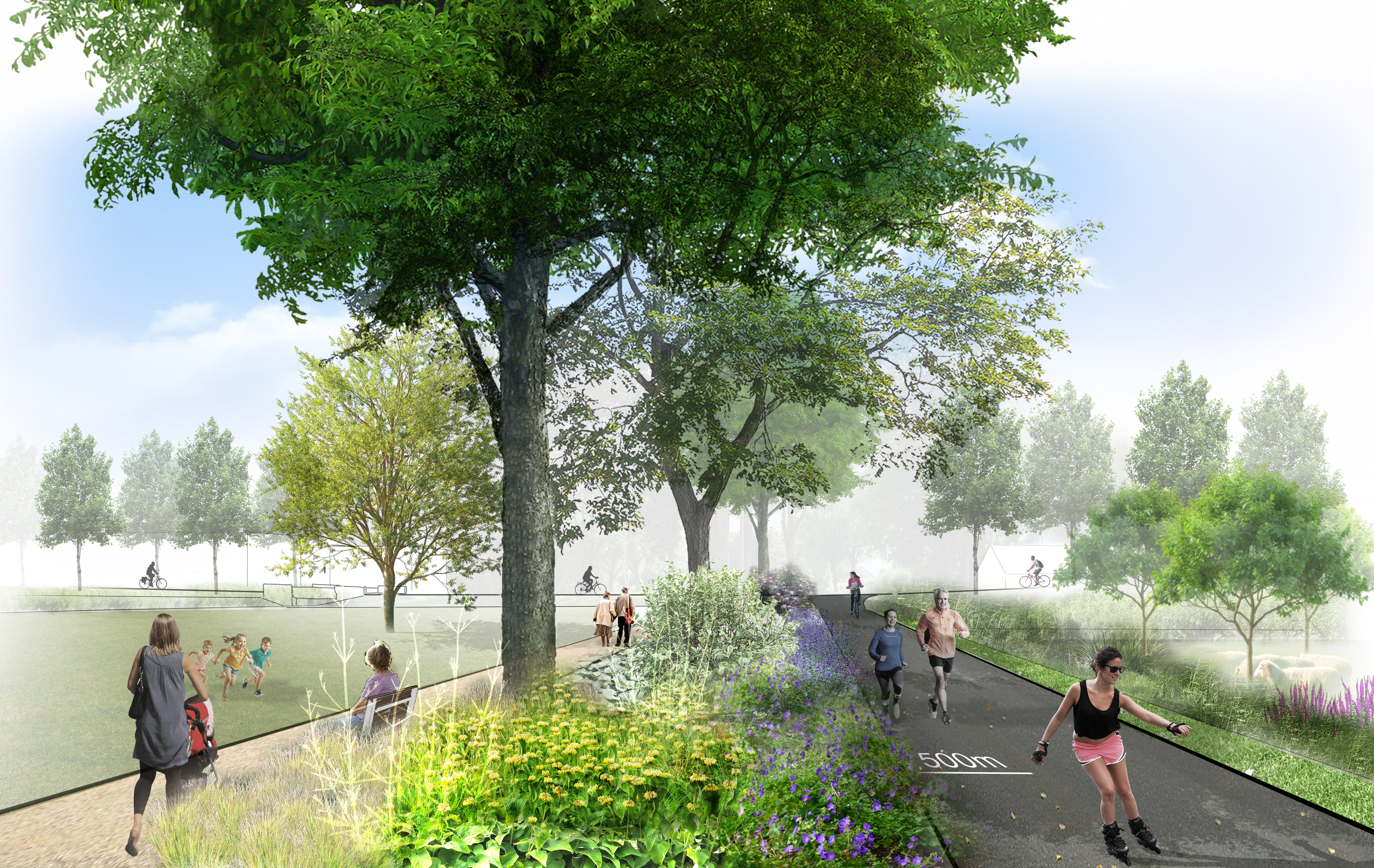 Visualisatie Recreatielint 2025