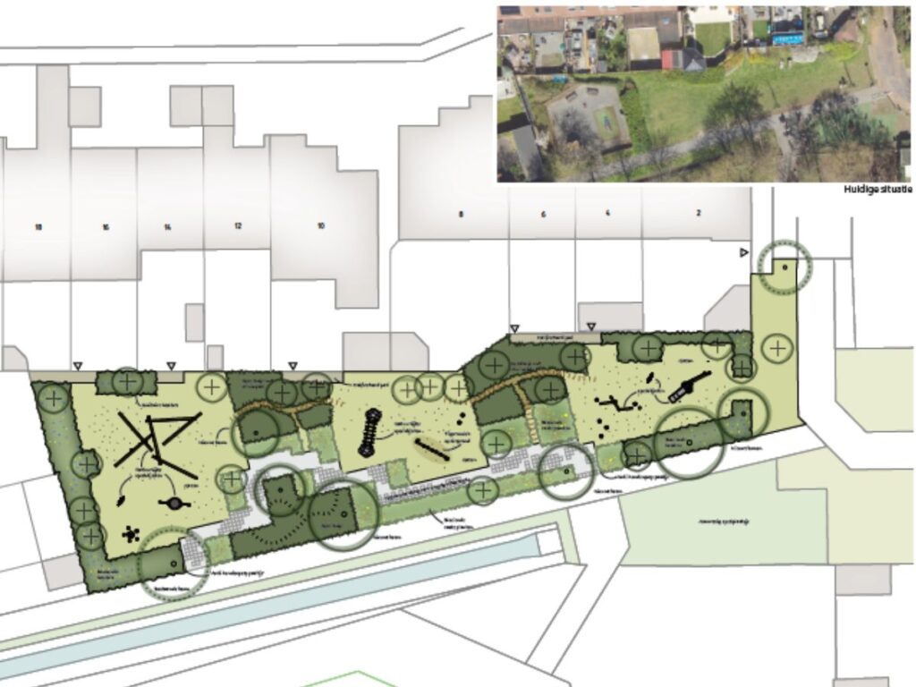 Groene speelplek egmond binnen ontwerp